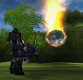 Bullet effect (tree for scale)