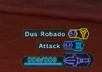 PSOBB UI Weapon Actions